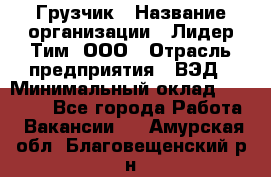 Грузчик › Название организации ­ Лидер Тим, ООО › Отрасль предприятия ­ ВЭД › Минимальный оклад ­ 32 000 - Все города Работа » Вакансии   . Амурская обл.,Благовещенский р-н